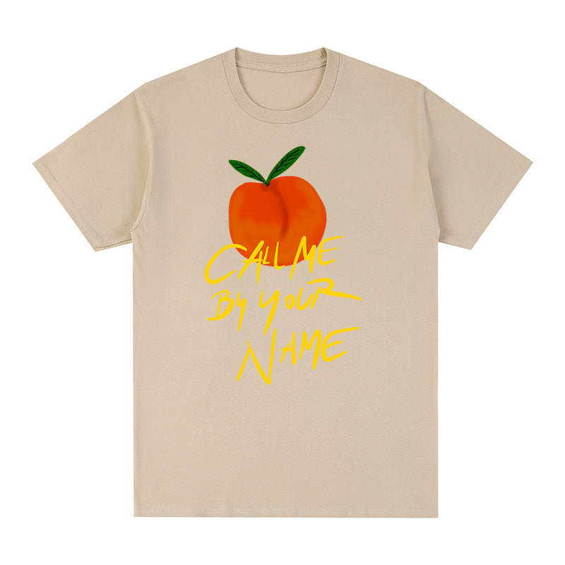 Call Me by Your Name CMBYN Peach T-shirt  Italy Timothee