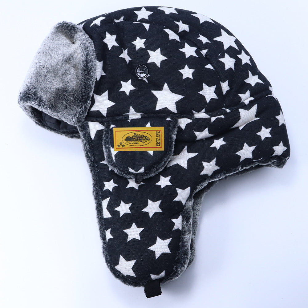 Corteiz Hat Lei Feng Hat Men's Winter Camouflage Outdoor Thickened Thermal Hat