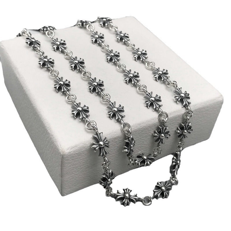 Chrome Hearts Necklace Vintage Men's and Women's Cross Necklace