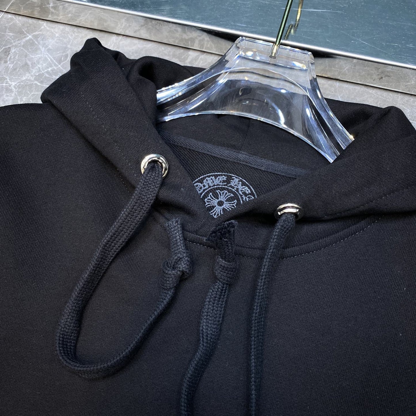 Chh Chrome Hearts Hoodie horseshoe LOGO Sanskrit alphabet hooded sweater