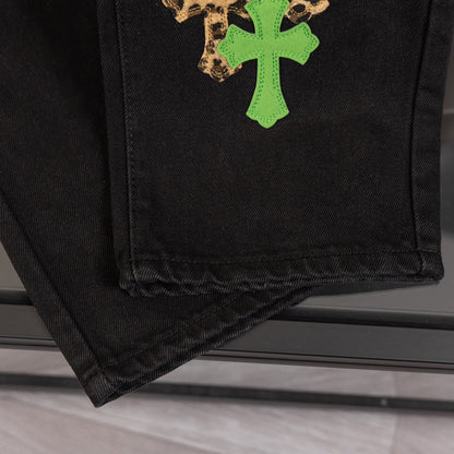 CHH Chrome Hearts Jeans Unisex Casual Loose Jeans