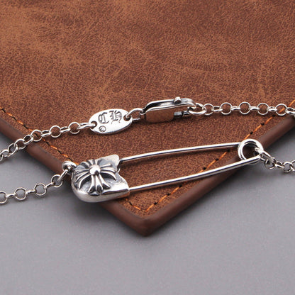 Chrome Hearts Necklace Vintage Cross Pin Necklace Men's and Women's