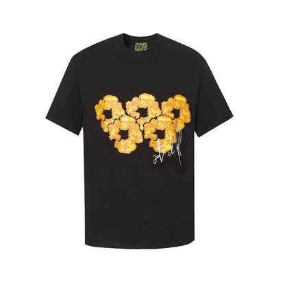 Denim Tears T Shirts 24S Kapok Geometric Pattern Short Sleeve T-shirt