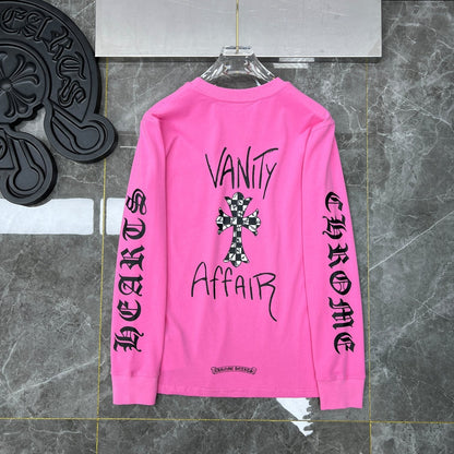 Chh Chrome Heart Long Sleeve Shirt Unisex Fashion Loose Long Sleeve Shirt