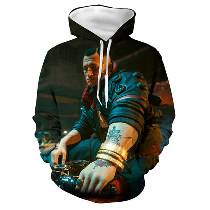 Cyberpunk 2077 Hoodie Samurai Themed Hoodie Sweatshirt Surrounding the Game