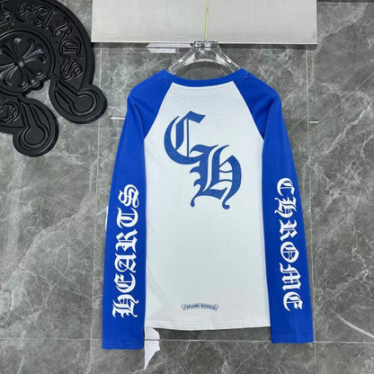 Chh Chrome Heart Long Sleeve Shirt Unisex Fashion Loose Long Sleeve Shirt