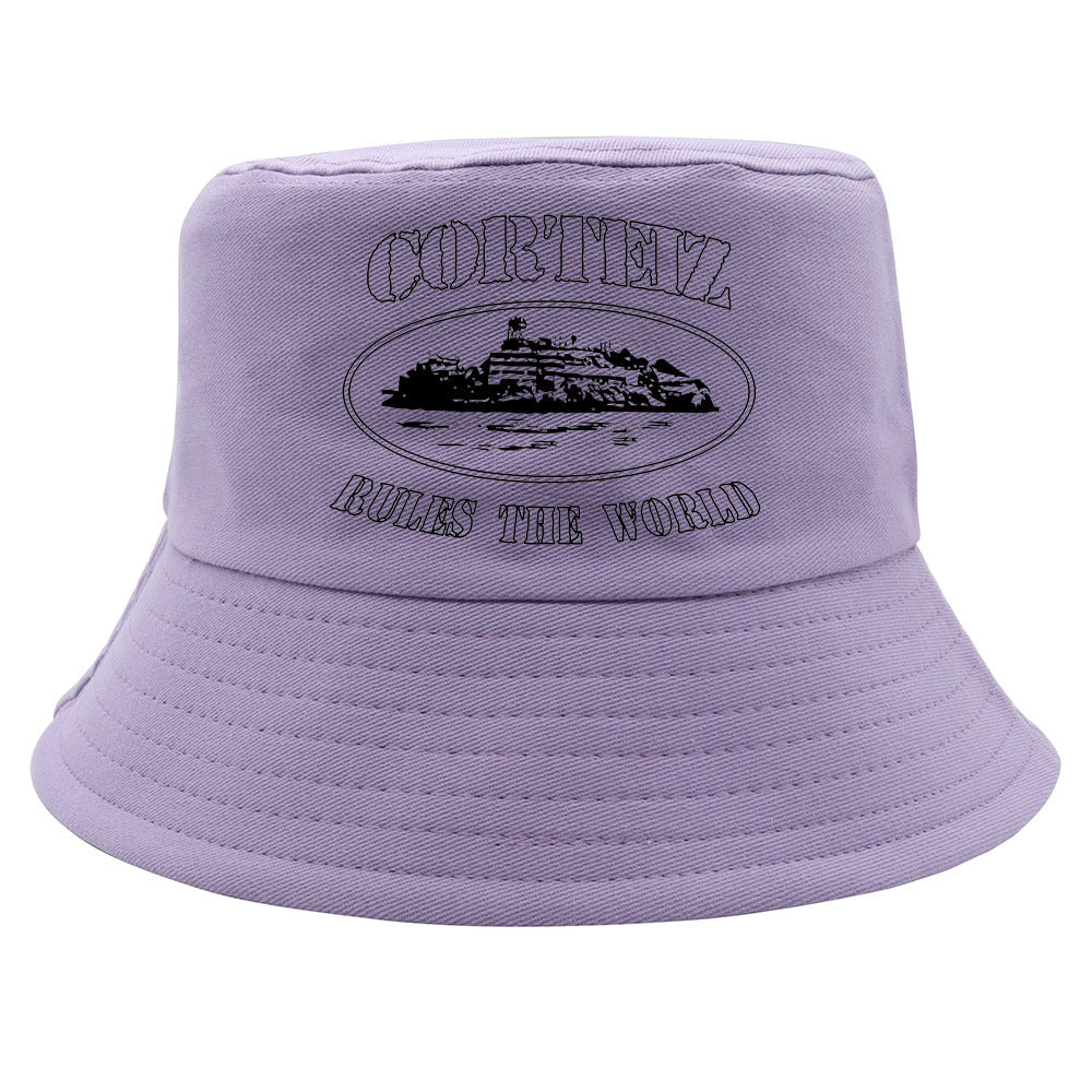 Corteiz Hat bucket hat casual print summer outdoor casual sun hat