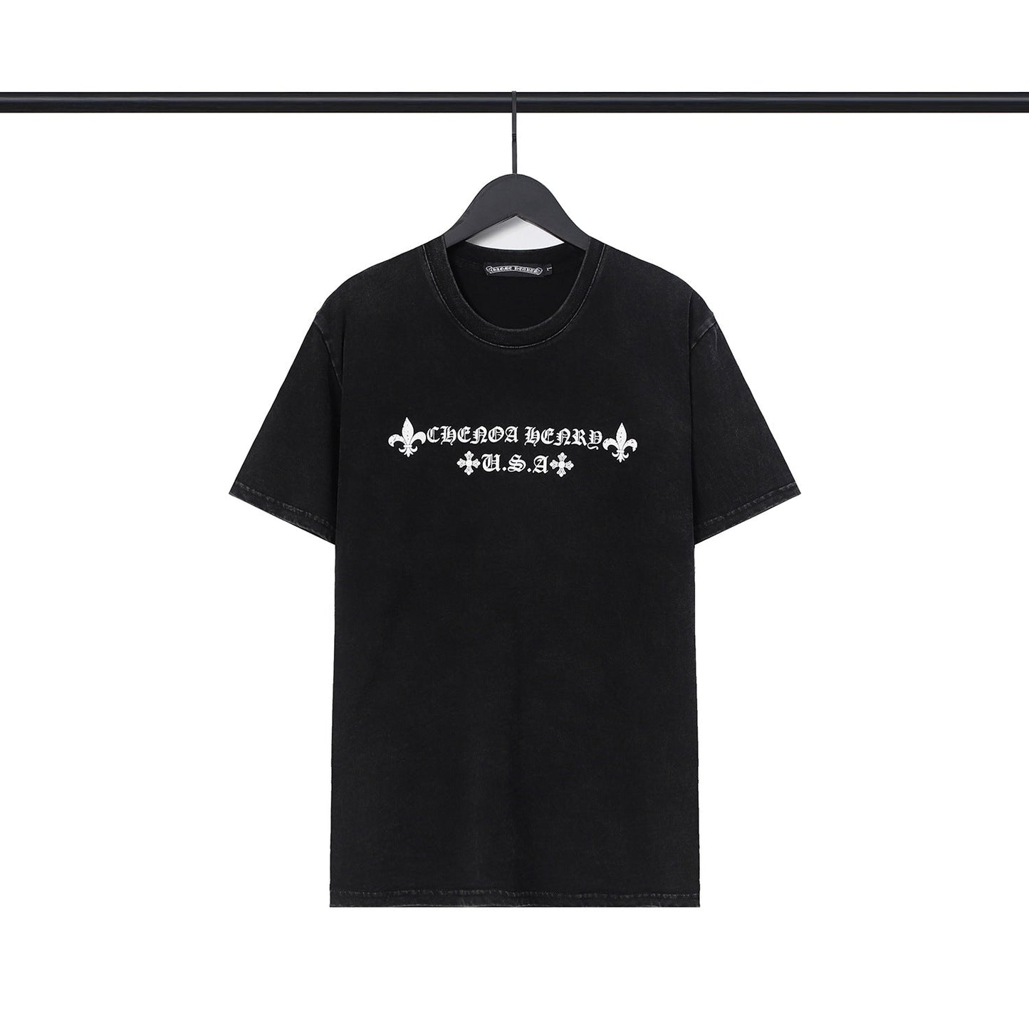 CHH Chrome Heart T Shirts Sanskrit Horseshoe Pattern Short Sleeve T-Shirt