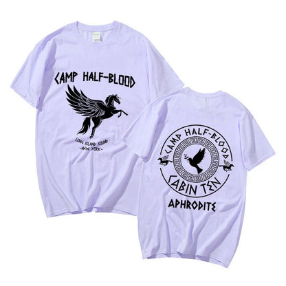 Camp Half Blood Graphic Print T-shirt Summer Men Women Fashion