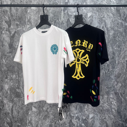 CHH Chrome Heart T Shirts Summer Short Sleeve Street Half Sleeve T-Shirt