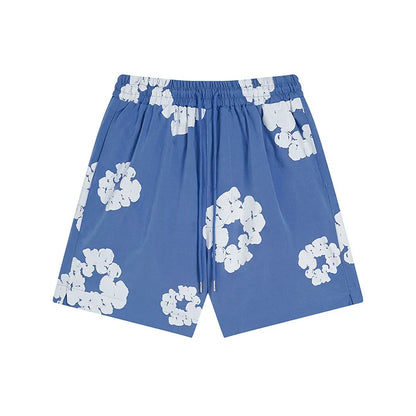 Denim Tears Outfit:T Shirt/Shorts (Separate Purchase Options) Shirt Loose Shorts Men and Women Casual Suit