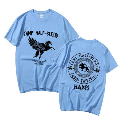 Camp Half Blood Double Sided Graphic T Shirts Men Women