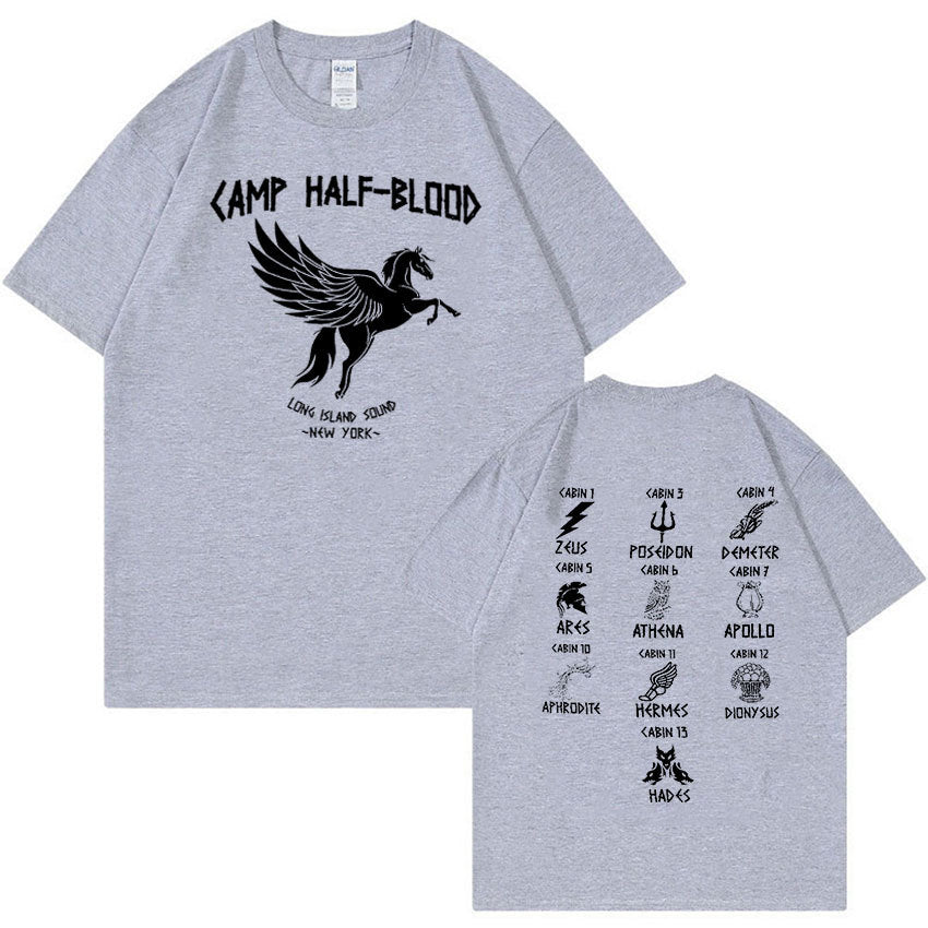 Camp Half Blood Long Island Sound Percy Jackson Print T-shirt