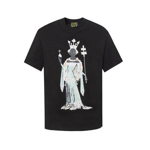 Denim Tears T Shirts 24S Kapok Geometric Pattern Short Sleeve T-shirt