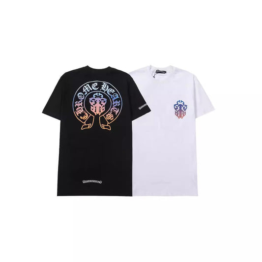CHH Chrome Heart T Shirts gradual change horseshoe bayonet sword