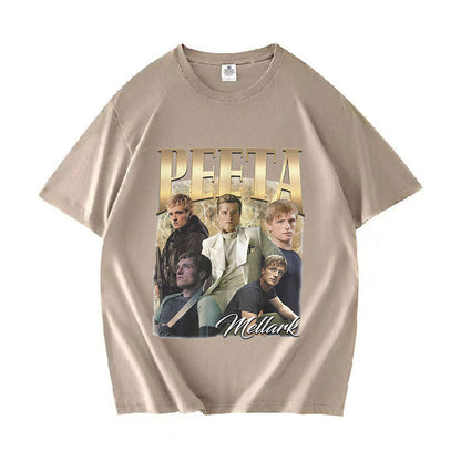Classic Peeta Mellark Josh Hutcherson Graphic T-Shirt Men's