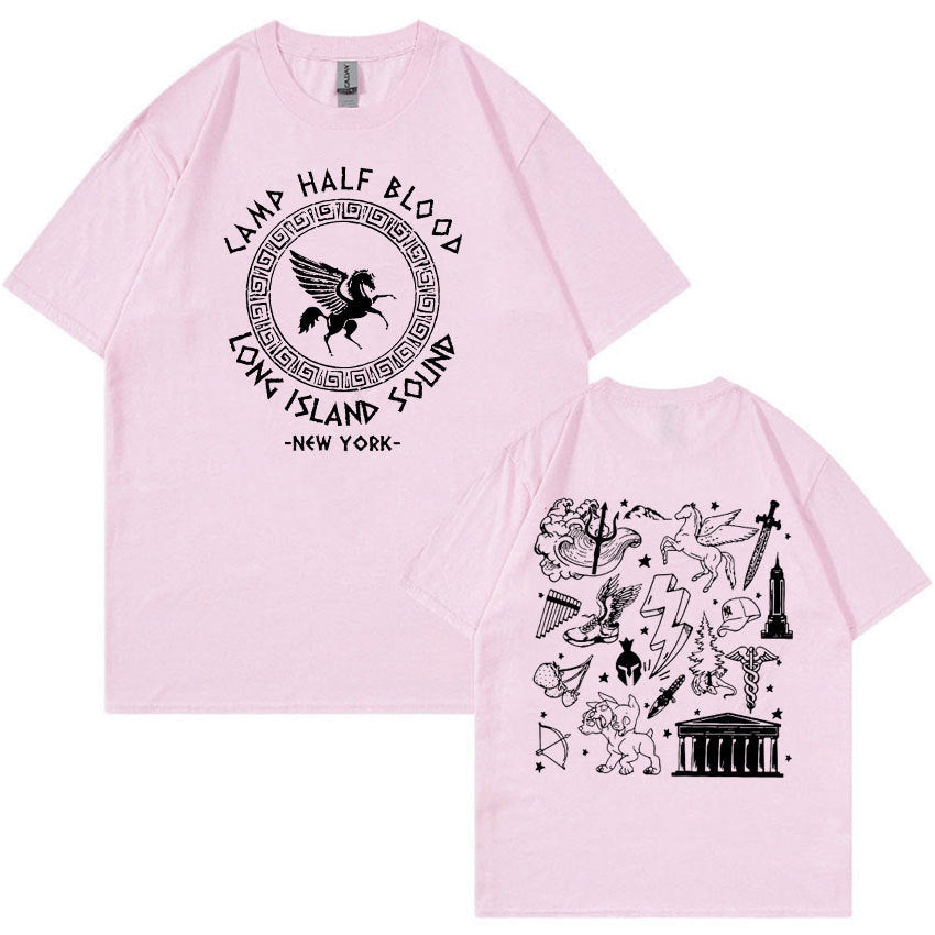 Camp Half Blood Percy Jackson T Shirt Long Island Sound Print