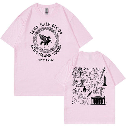Camp Half Blood Percy Jackson T Shirt Long Island Sound Print