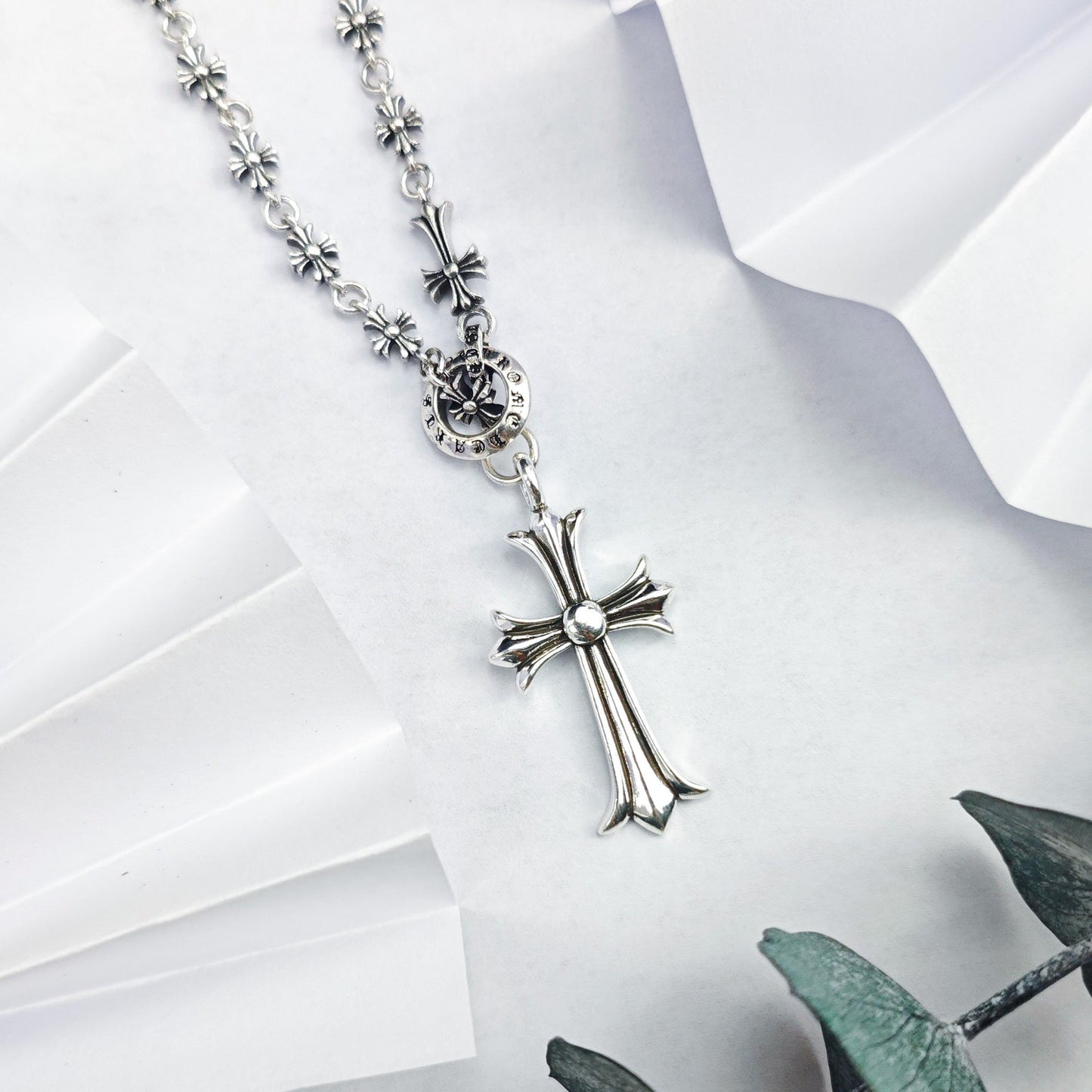 Chrome Hearts Necklace Cross Men's and Women's Same Necklace