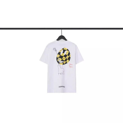 CHH Chrome Heart T Shirts Croix Cross Cotton Crew Neck Short Sleeve T-Shirt