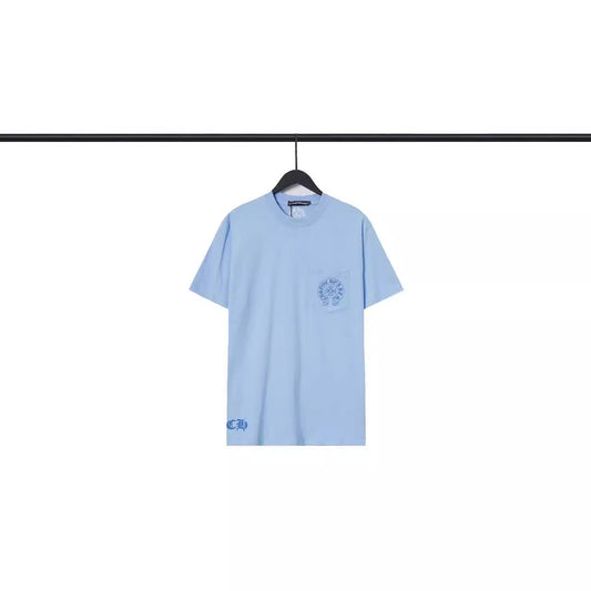 CHH Chrome Heart T Shirts Chrome Hearts Sanskrit Horseshoe Pattern Short Sleeve T-Shirt