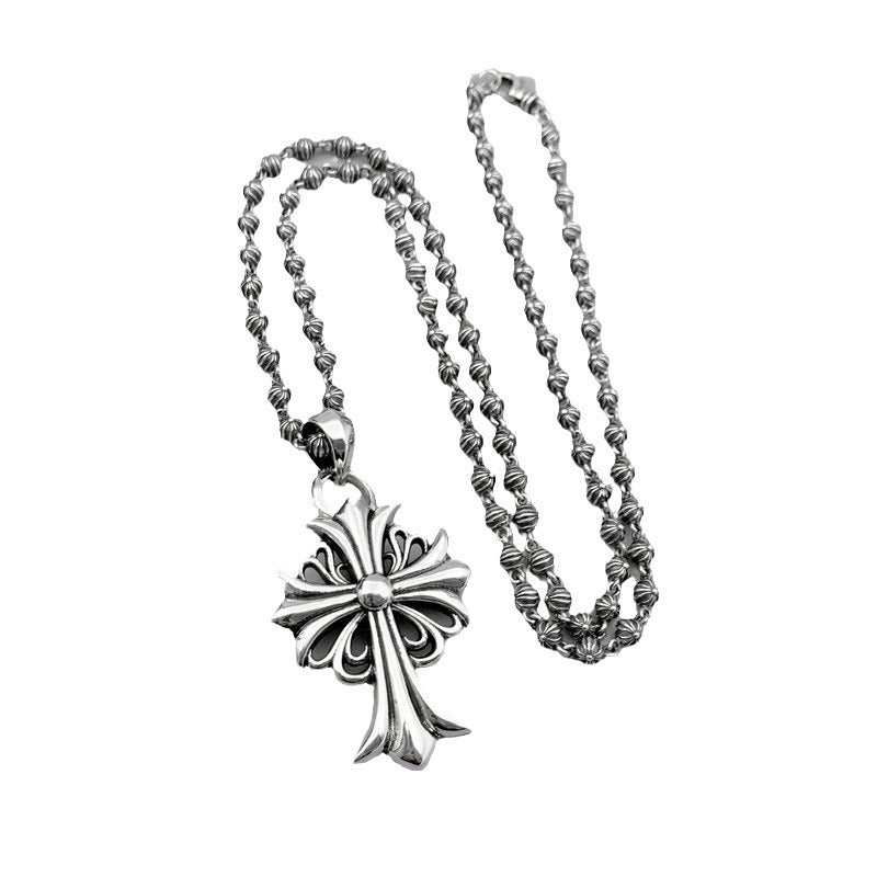 Chrome Hearts Necklace Classic Cross Flower Men's and Women's Design Pendant