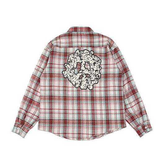 Denim Tears Shirt Plaid Long Sleeve Shirt Casual Shirt Jacket