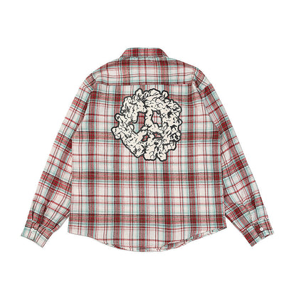 Denim Tears Shirt Plaid Long Sleeve Shirt Casual Shirt Jacket