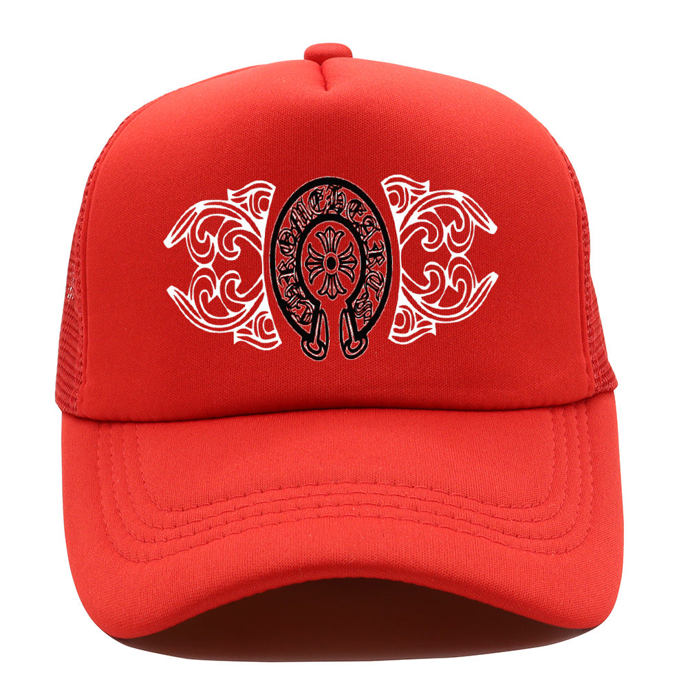 Chrome Heart Hat Truck Cap Casual Printed Cap Baseball Cap Mesh Cap Tide