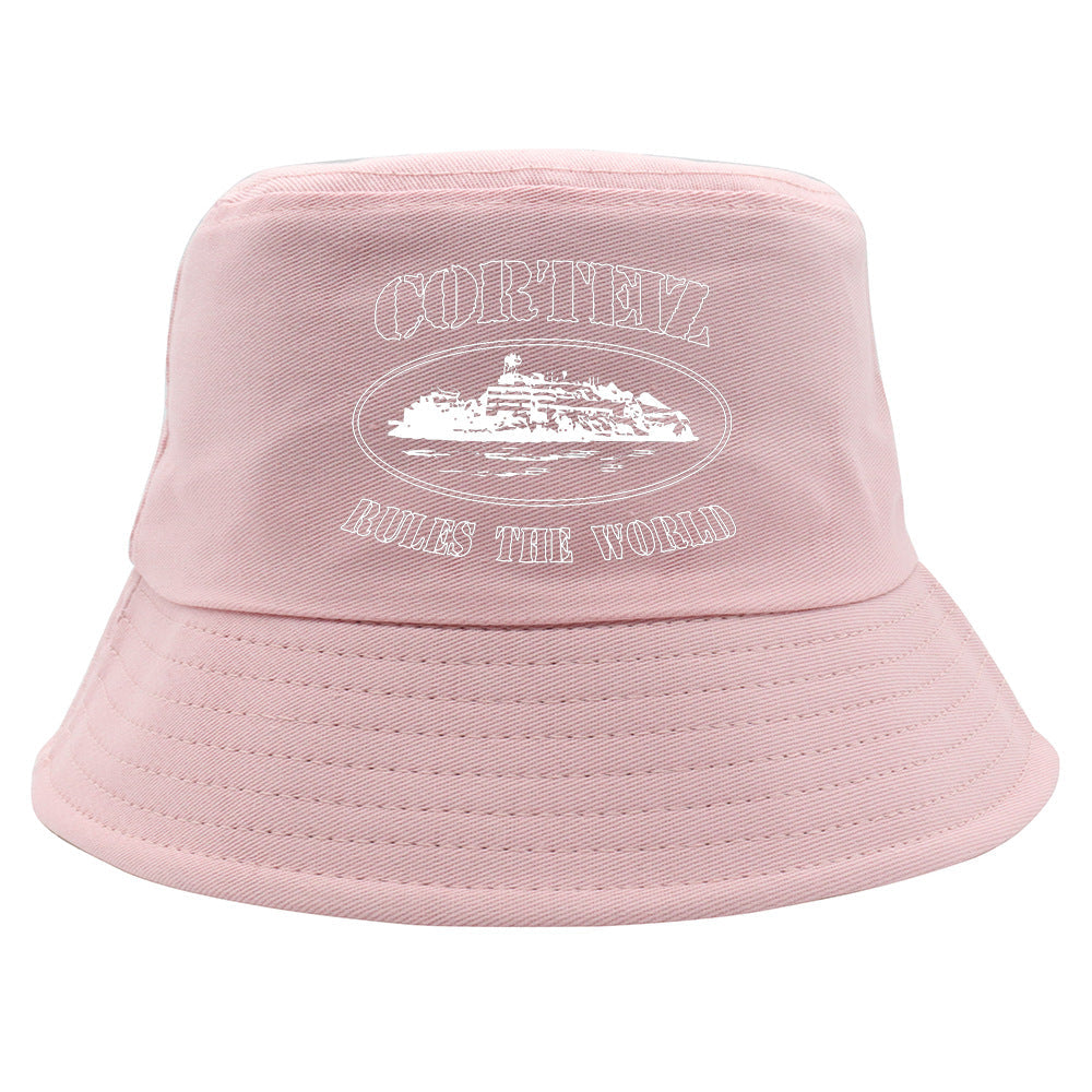 Corteiz Hat bucket hat casual print summer outdoor casual sun hat