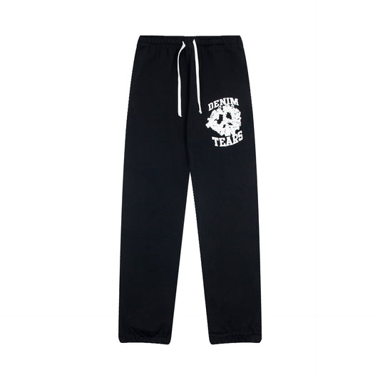 Denim Tears Sweatpants Alphabet foam print casual trousers