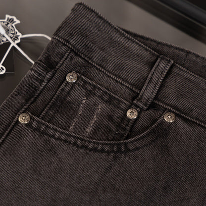 CHH Chrome Hearts Jeans Unisex Casual Loose Jeans