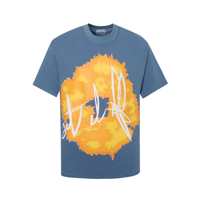 Denim Tears T Shirts 24S Kapok Geometric Pattern Short Sleeve T-shirt