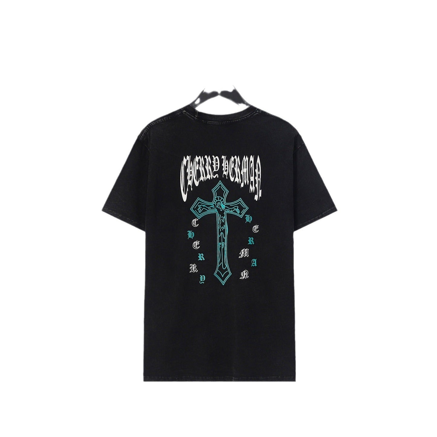 CHH Chrome Heart T Shirts Crowe Ghost Horseshoe Cross Sanskrit Short Sleeve