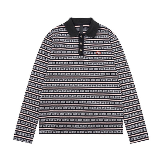 Chh Chrome Heart Long Sleeve Shirt Fashion Loose Long Sleeve Shirt