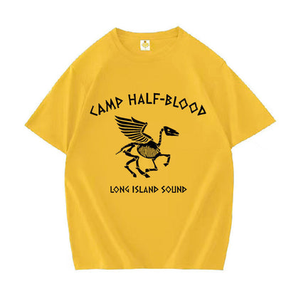 Camp Half Blood Long Island Sound Skull Percy Jackson T Shirt
