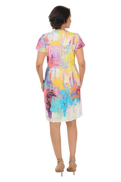 Vivian Flounce Sleeve Dress