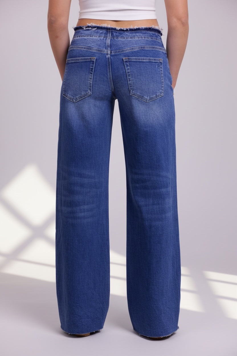 The Drew Low-Rise Tummy Control Wide Leg Jeans - Three Inseams