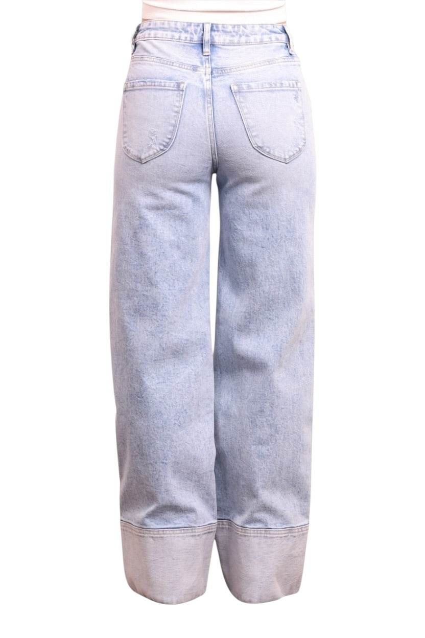 The Kallie High-Rise Tummy Control Wide Leg Denim - Three Inseams