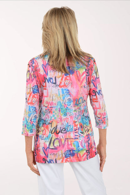 Words Of Love Criss Cross Tunic
