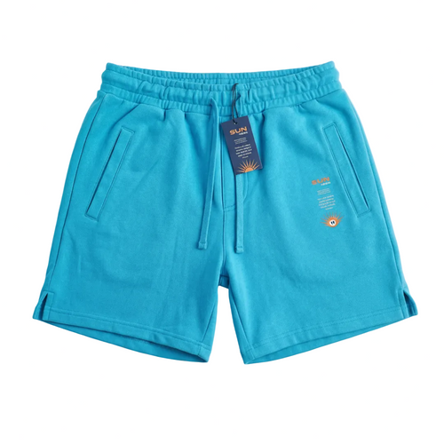 Acid Wash/Sun Dry Shorts Turquoise