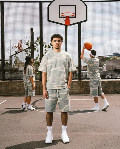 Tree Camo Heavy Tees + Short Set