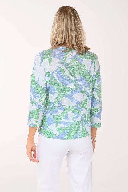 Water Ripples 3/4 Sleeve Top