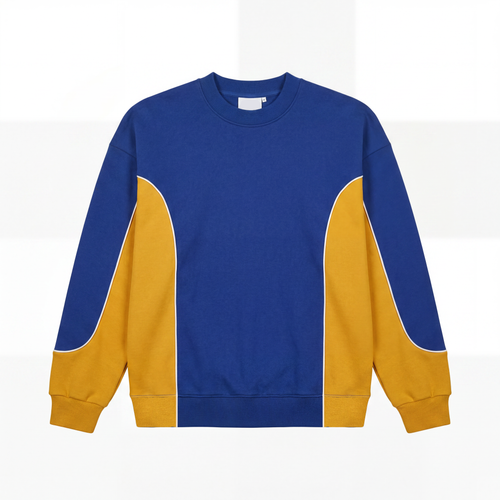 Two-tone Long Sleeve Heavy Blue/Yellow