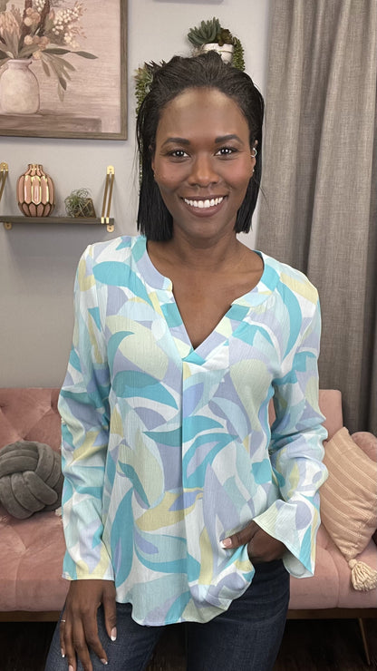 By The Ocean Women's Flowy Long Sleeve Top