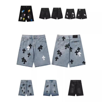 CHH Chrome Hearts Jeans Unisex Casual Loose Jeans