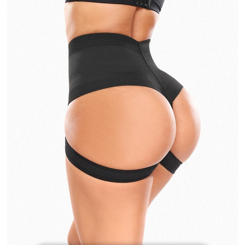 Butt lifter tummy control button shaping pants