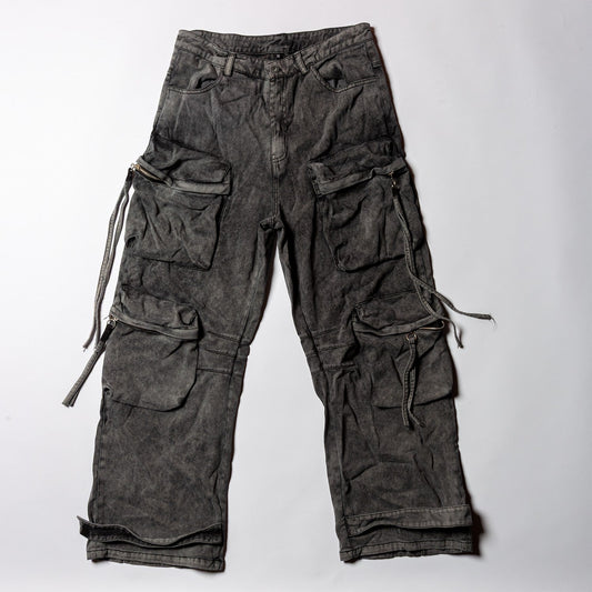 Acid Wash Cargo Pants Size 36