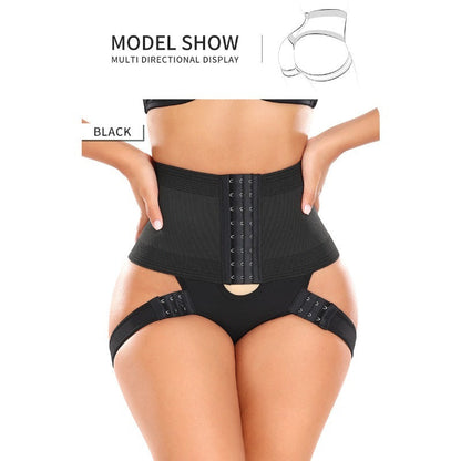 Butt lifter tummy control button shaping pants