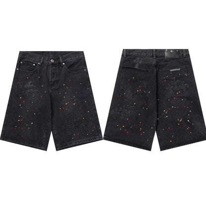 CHH Chrome Hearts Jeans Unisex Casual Loose Jeans